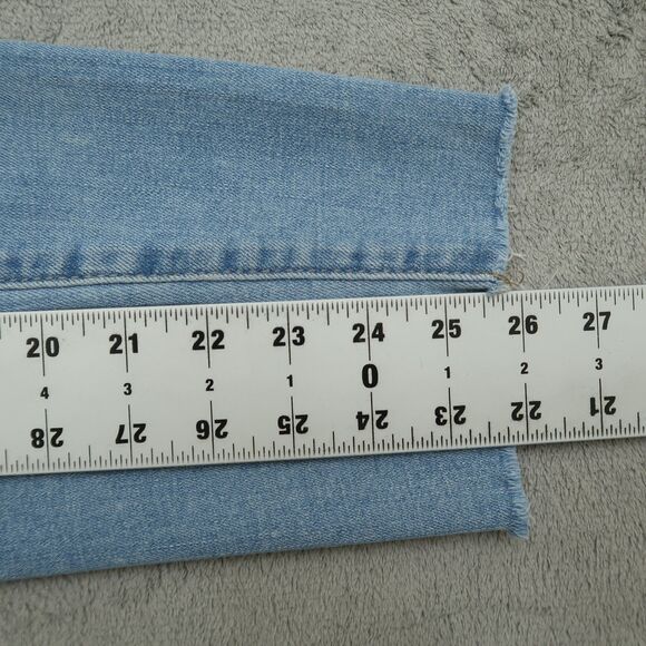 Lucky Brand Jeans Women's Size 12/31R Mid-Rise Ava Skinny 28" Inseam Distressed - Picture 5 of 16